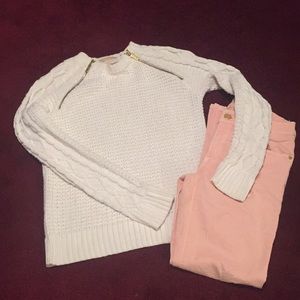 MK cable knit sweater